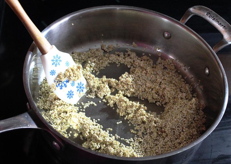 Toasting Quinoa